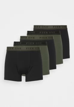 Pier One 5 Pack - Onderbroeken -Black/Khaki