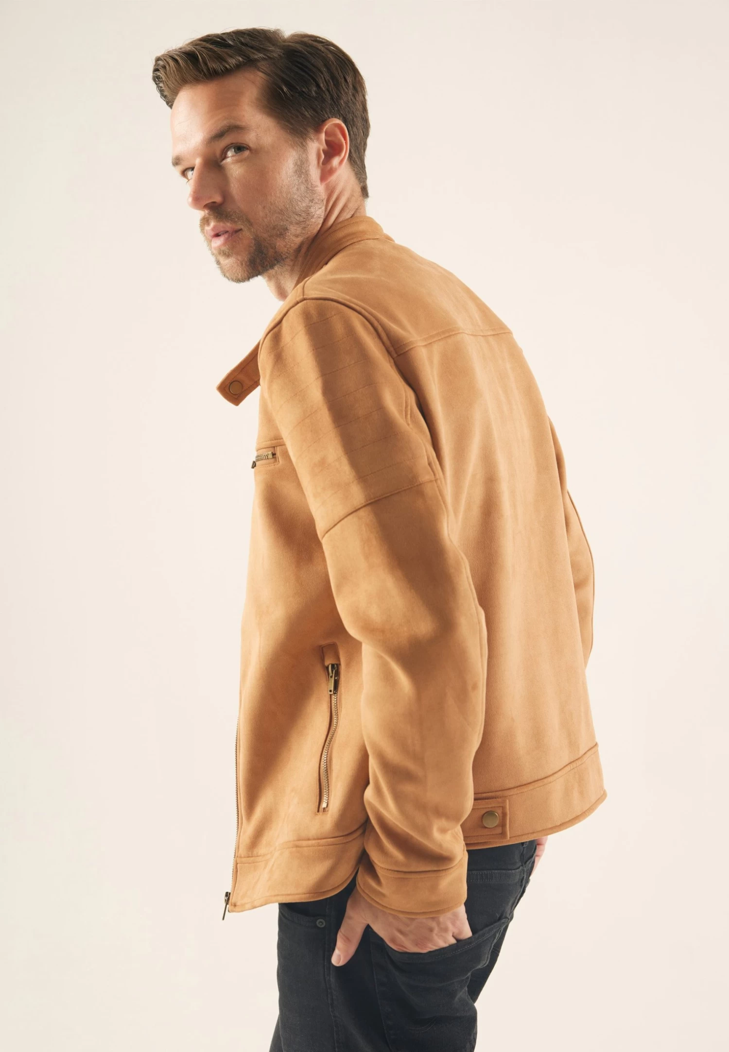 Pier One Imitatieleren Jas - Cognac 3 Pier One Imitatieleren Jas - Cognac - Afbeelding 3