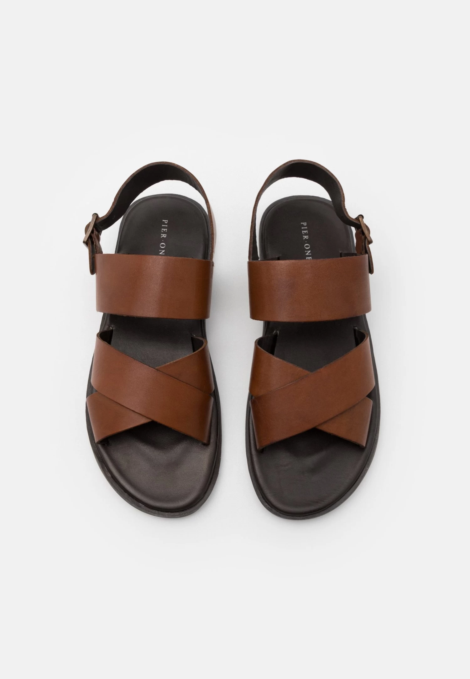 Pier One Unisex - Sandalen - Cognac 6 Pier One Unisex - Sandalen - Cognac - Afbeelding 6