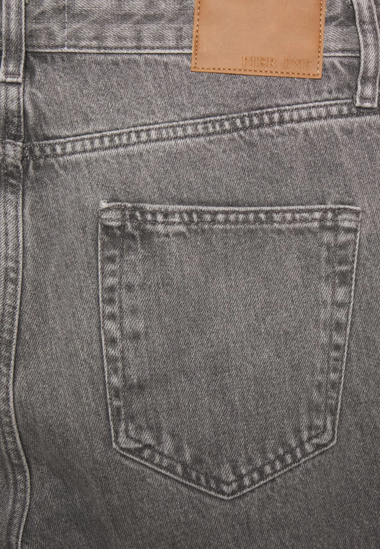 Pier One Mid Raise Straight Fit - Relaxed Fit Jeans - Grey Denim 5 Pier One Mid Raise Straight Fit - Relaxed Fit Jeans - Grey Denim - Afbeelding 5