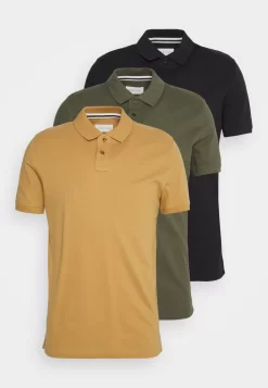 Pier One 48 Pier One 3 Pack - Poloshirt - Camel/Khaki/Black