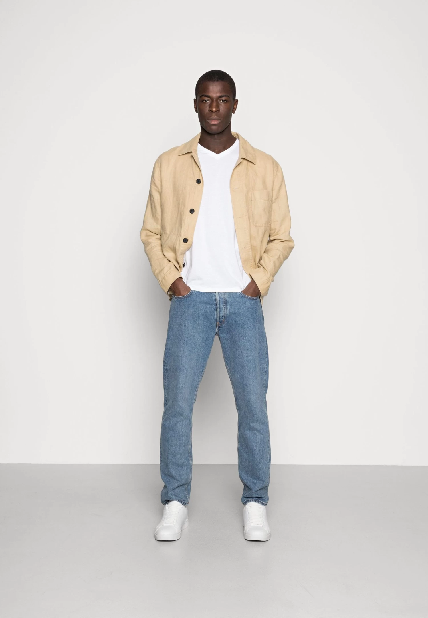 Pier One 5 Pack - T-Shirt Basic - White 1 Pier One 5 Pack - T-Shirt Basic - White