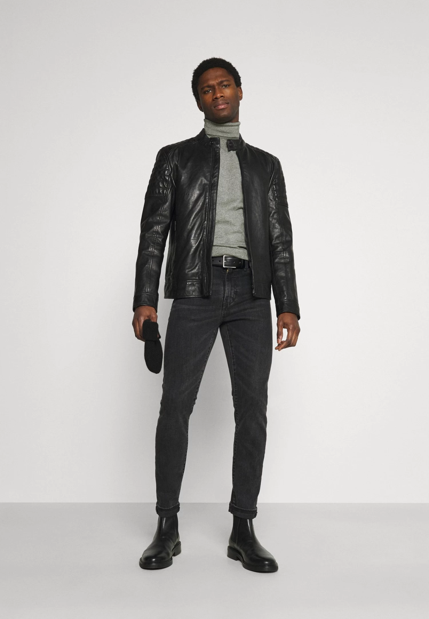 Pier One 2 Pack - Basic Turtleneck - Trui - Black/Mottled Light Grey 1 Pier One 2 Pack - Basic Turtleneck - Trui - Black/Mottled Light Grey