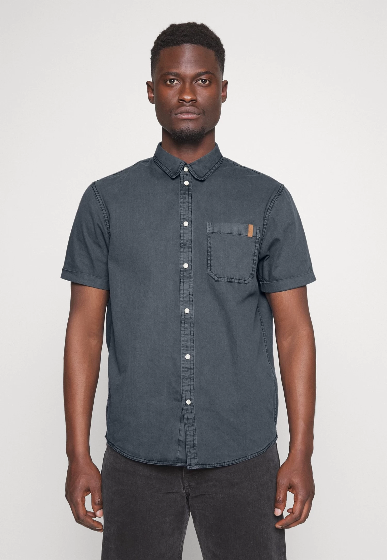 Pier One Overhemd - Blue-Grey 1 Pier One Overhemd - Blue-Grey