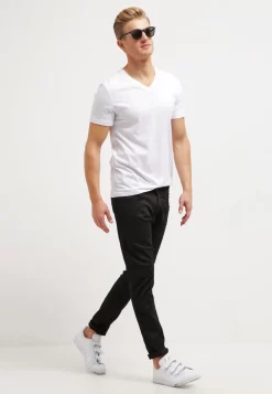 Pier One 2 Pack - T-Shirt Basic - White/Black