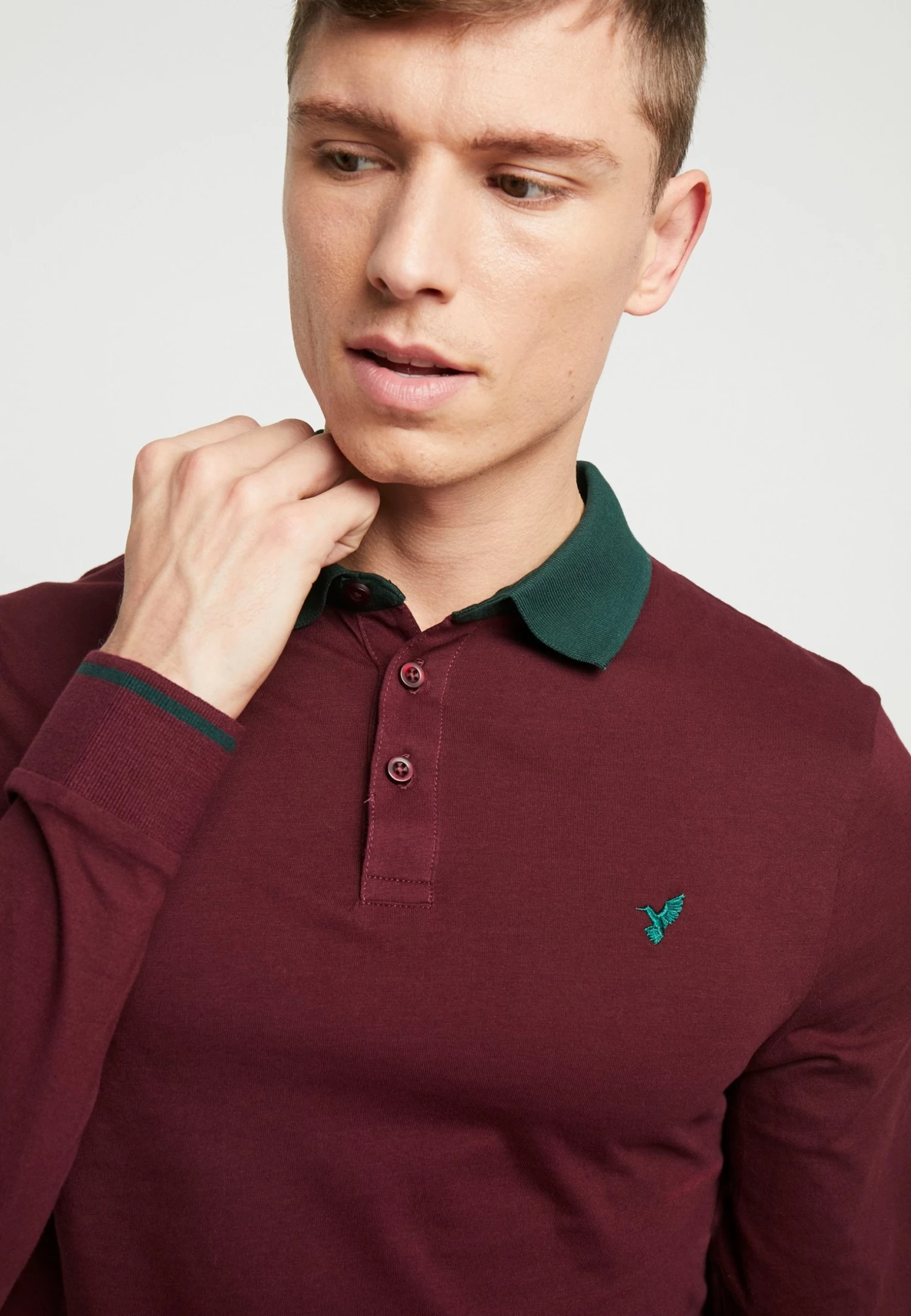 Pier One Muscle Fit - Poloshirt - Bordeaux 5 Pier One Muscle Fit - Poloshirt - Bordeaux - Afbeelding 5