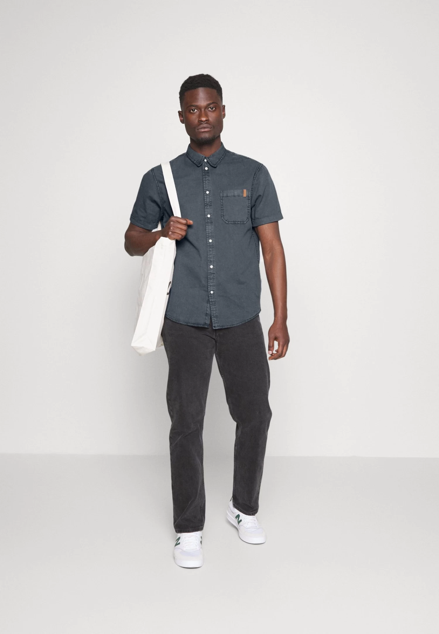 Pier One Overhemd - Blue-Grey 2 Pier One Overhemd - Blue-Grey - Afbeelding 2