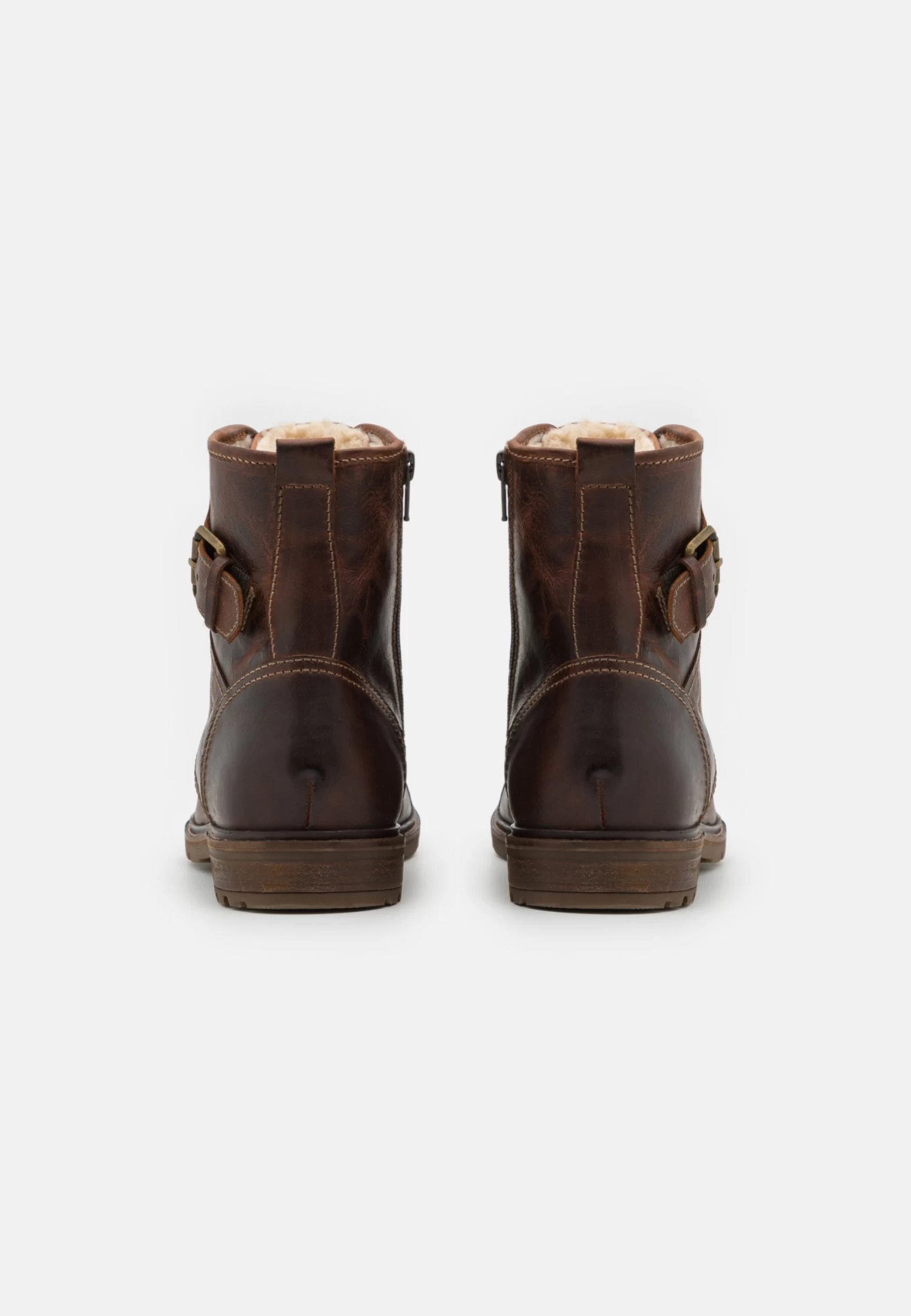 Pier One Leather - Veterboots - Brown 3 Pier One Leather - Veterboots - Brown - Afbeelding 3