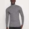Pier One Muscle Fit Turtle - Trui - Mottled Grey