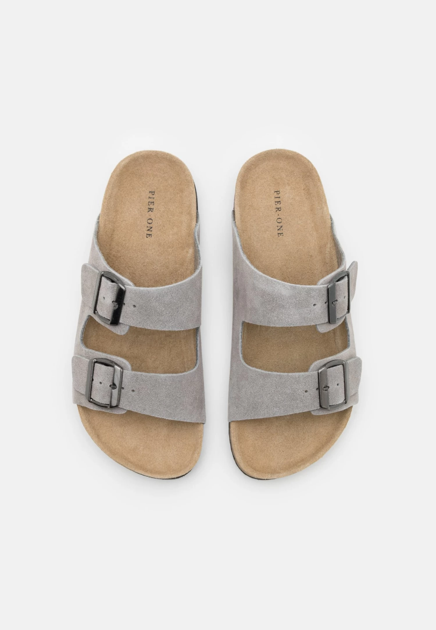 Pier One Leather Unisex - Pantoffels - Grey 4 Pier One Leather Unisex - Pantoffels - Grey - Afbeelding 4