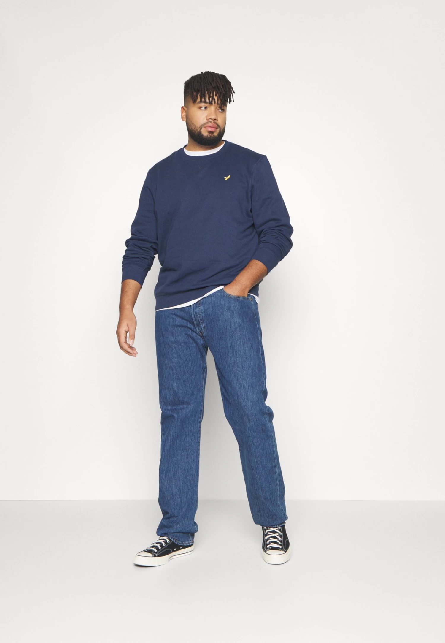 Pier One Plus Size 2 Pack - Sweater - Dark Blue/Bordeaux 1 Pier One Plus Size 2 Pack - Sweater - Dark Blue/Bordeaux