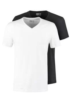 Pier One 2 Pack - T-Shirt Basic - White/Black 11 Pier One 2 Pack - T-Shirt Basic - White/Black -Pier One 7f713aa7d0cf4680ab0acb77eb634838