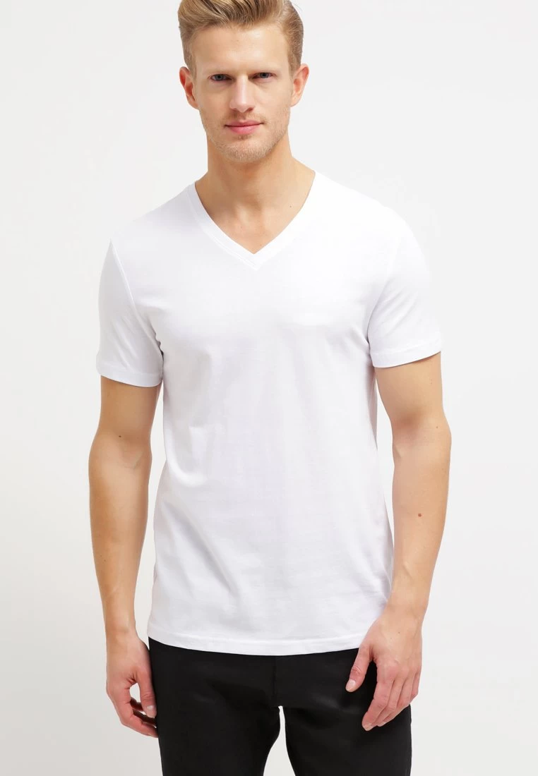 Pier One 2 Pack - T-Shirt Basic - White/Black 2 Pier One 2 Pack - T-Shirt Basic - White/Black - Afbeelding 2