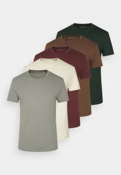 Pier One 5 Pack - T-Shirt Basic - Bordeaux/Light Grey/Brown 12 Pier One 5 Pack - T-Shirt Basic - Bordeaux/Light Grey/Brown -Pier One 83cca5e18c004829aaae044651c3ddc2 scaled