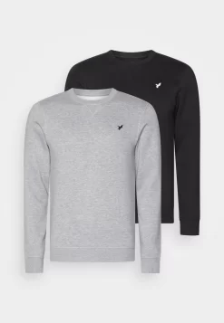 Pier One Sweater - Black/Mottled Grey