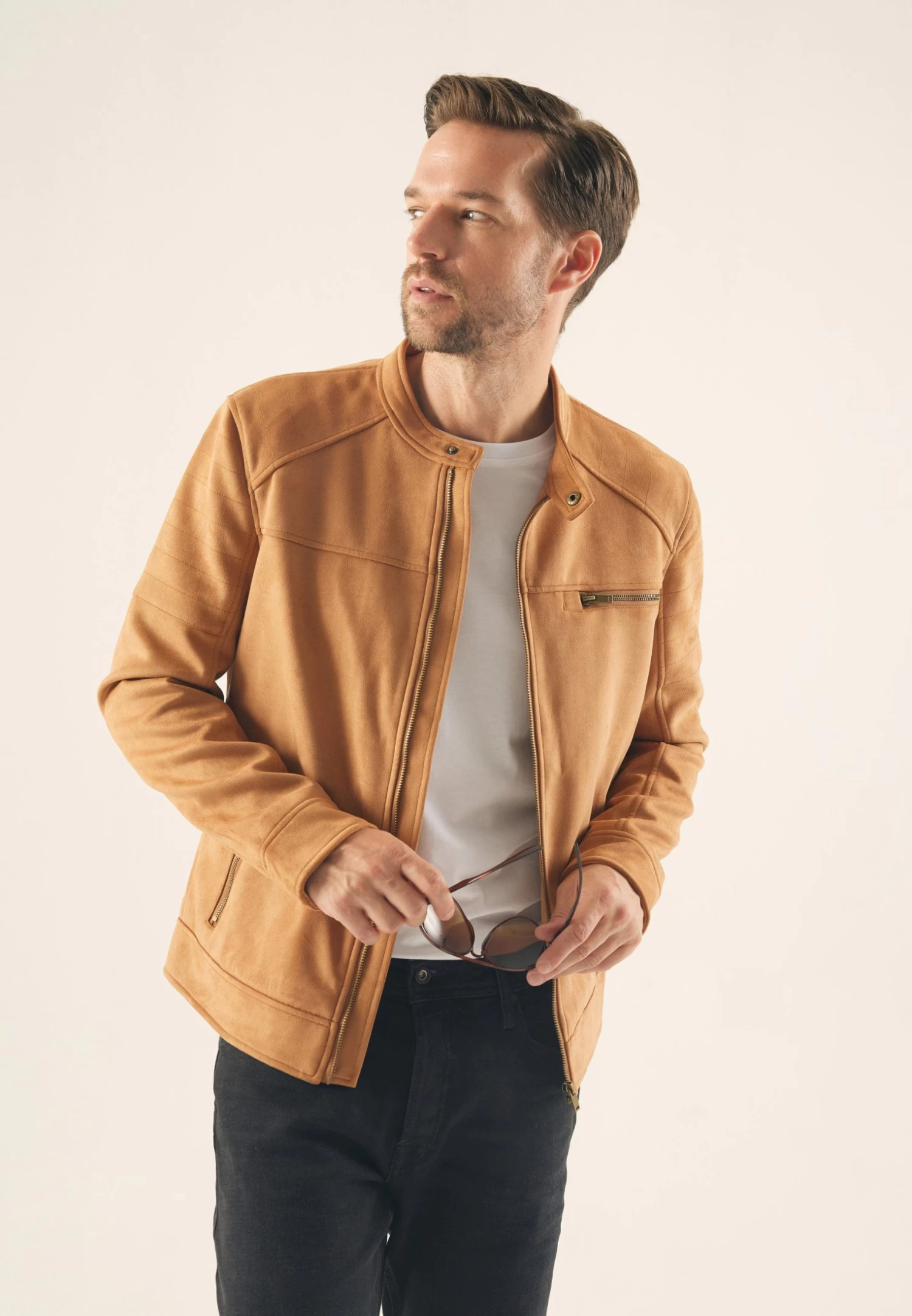 Pier One Imitatieleren Jas - Cognac 1 Pier One Imitatieleren Jas - Cognac