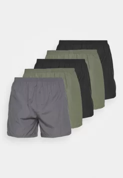 Pier One 5 Pack - Boxershort - Black/Khaki/Dark Grey -Pier One aabf1b6cd2d84a338064454393e5f372 scaled