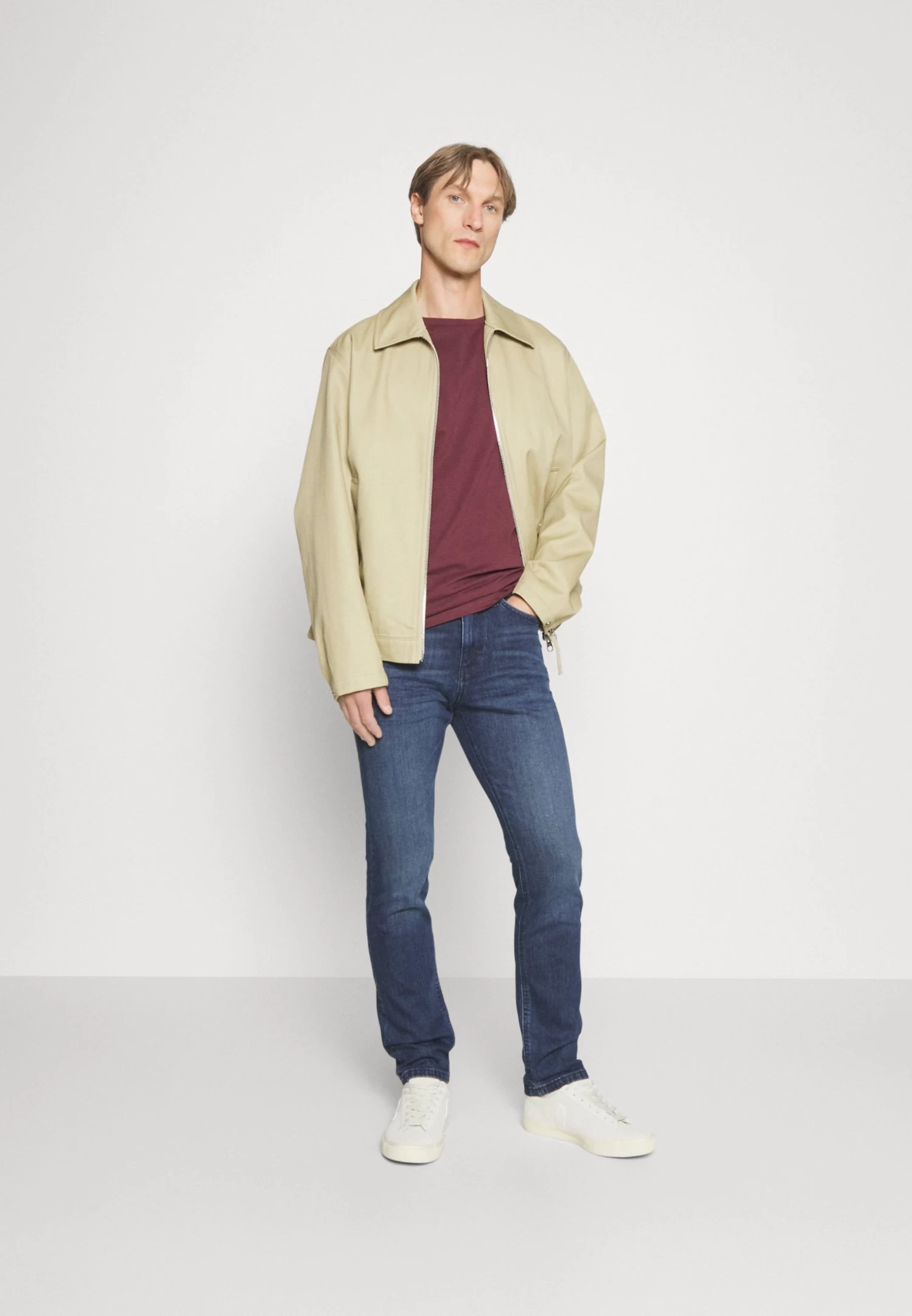 Pier One 5 Pack - T-Shirt Basic - Bordeaux/Dark Green/Dark Blue 1 Pier One 5 Pack - T-Shirt Basic - Bordeaux/Dark Green/Dark Blue