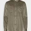 Pier One Corduroy Overshirt - Overhemd - Khaki