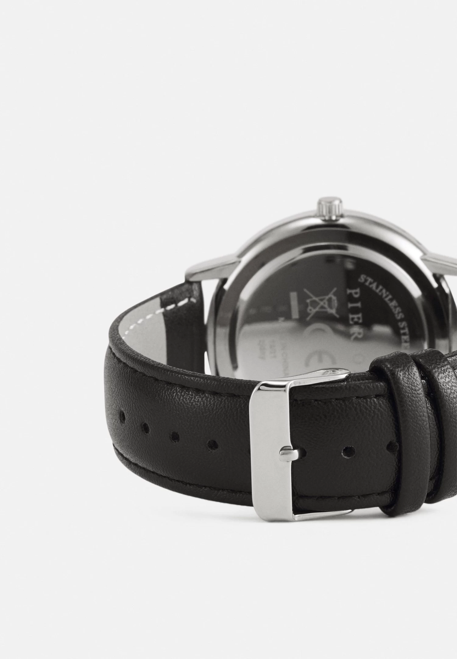 Pier One Horloge - Black/Silvercoloured 2 Pier One Horloge - Black/Silvercoloured - Afbeelding 2