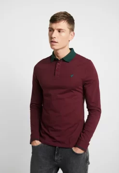 Pier One 14 Pier One Muscle Fit - Poloshirt - Bordeaux