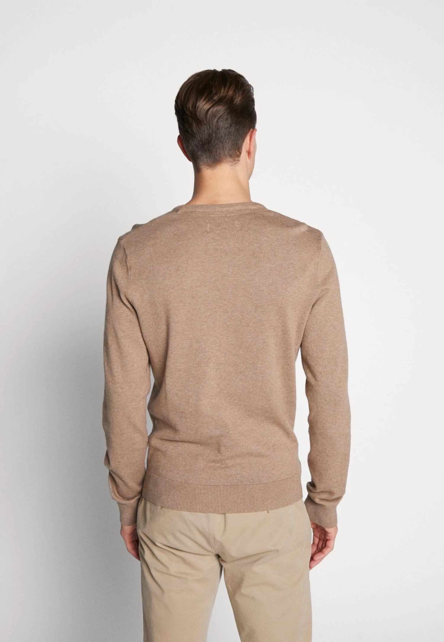 Pier One Basic Crewneck - Trui - Mottled Beige 3 Pier One Basic Crewneck - Trui - Mottled Beige - Afbeelding 3