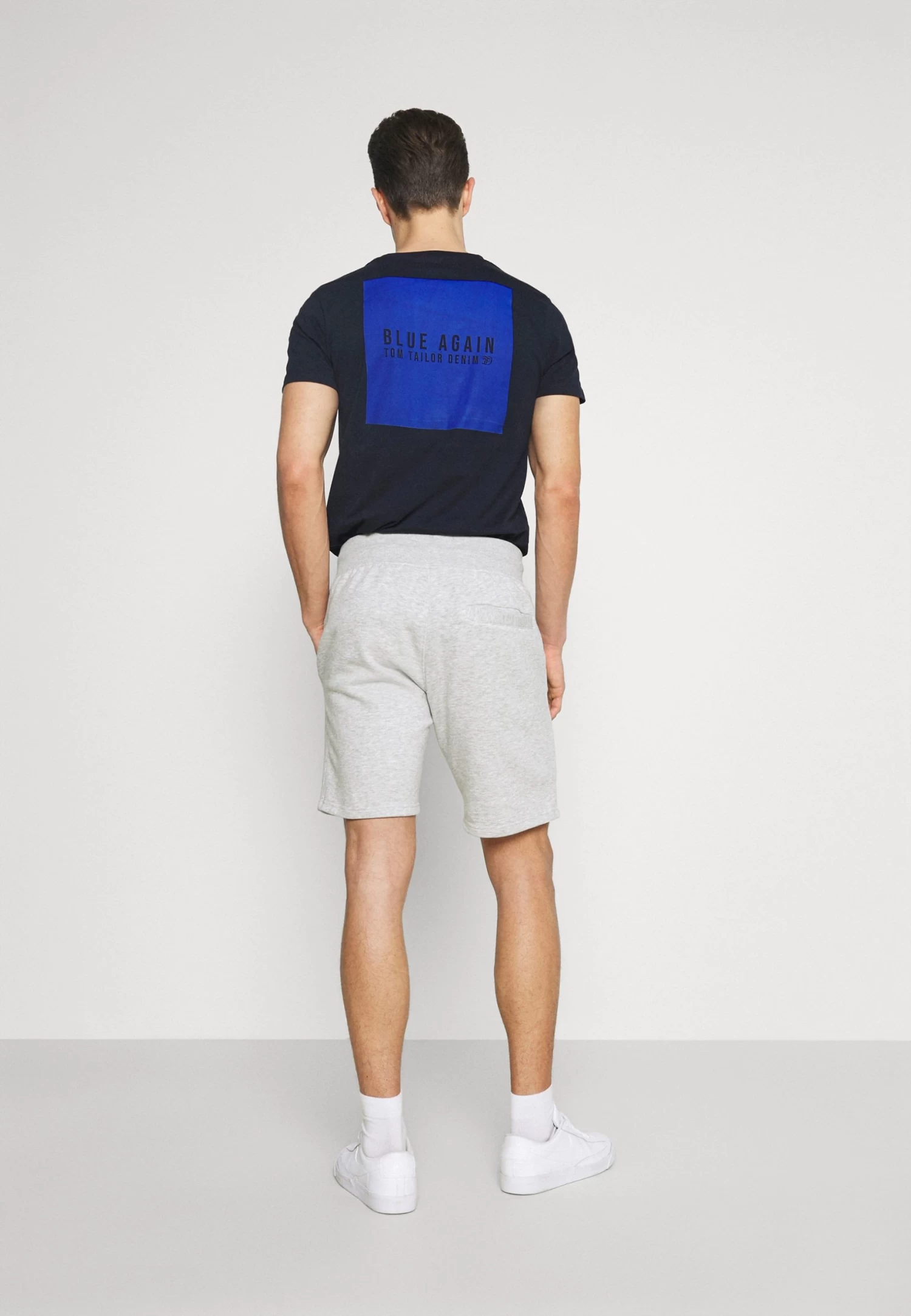 Pier One 2 Pack - Shorts - Mottled Light Grey/Dark Blue 3 Pier One 2 Pack - Shorts - Mottled Light Grey/Dark Blue - Afbeelding 3