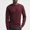 Pier One Basic Crewneck - Trui - Bordeaux