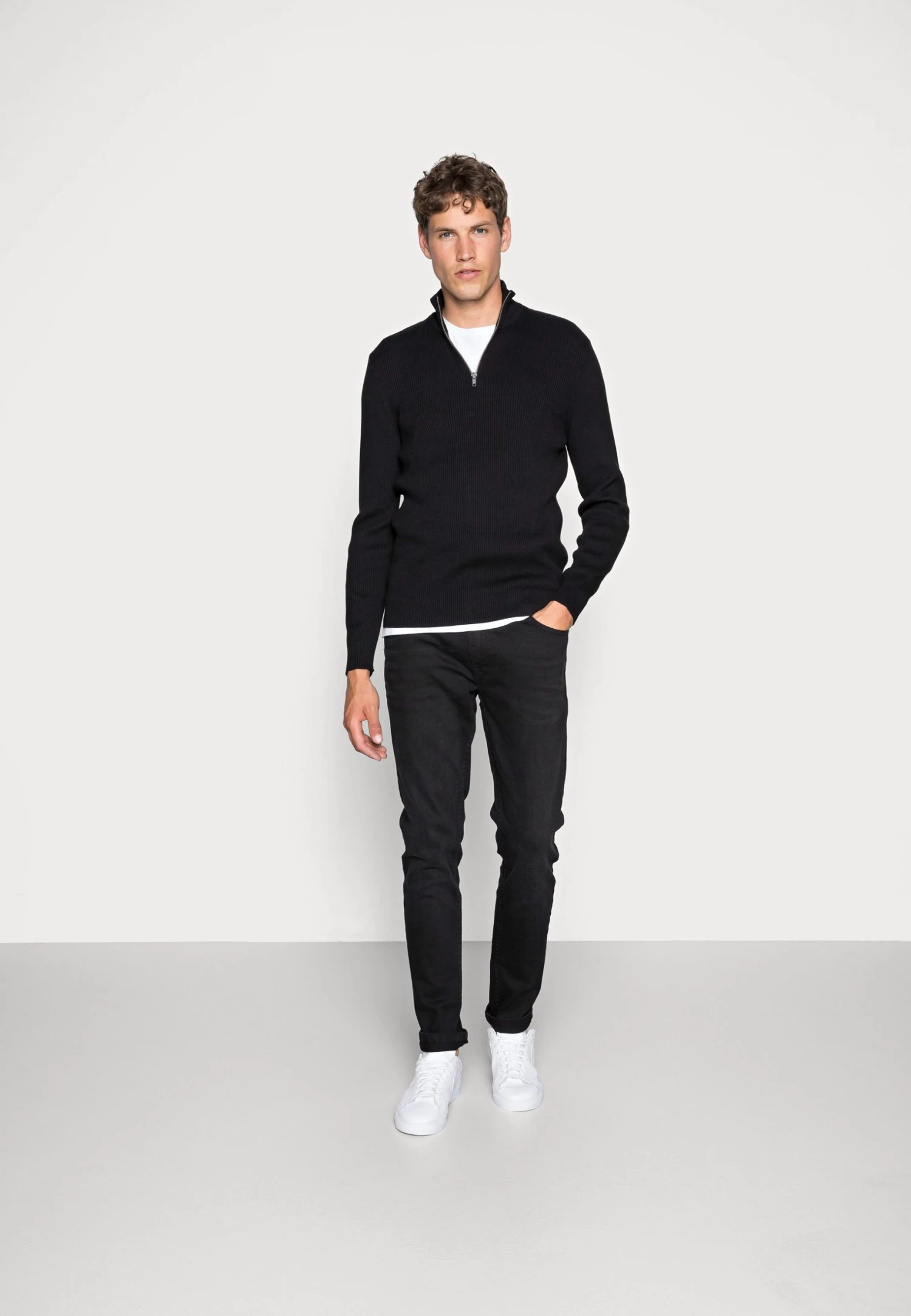 Pier One Jeans Skinny Fit - Black Denim 2 Pier One Jeans Skinny Fit - Black Denim - Afbeelding 2