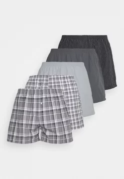 Pier One 5 Pack - Boxershort - Black/Grey/White